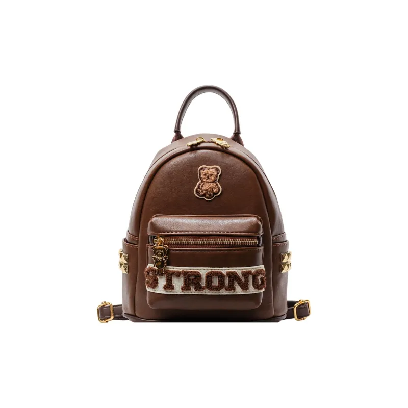 Single Warehouse PU Backpack Regular Women's Multicolor-6