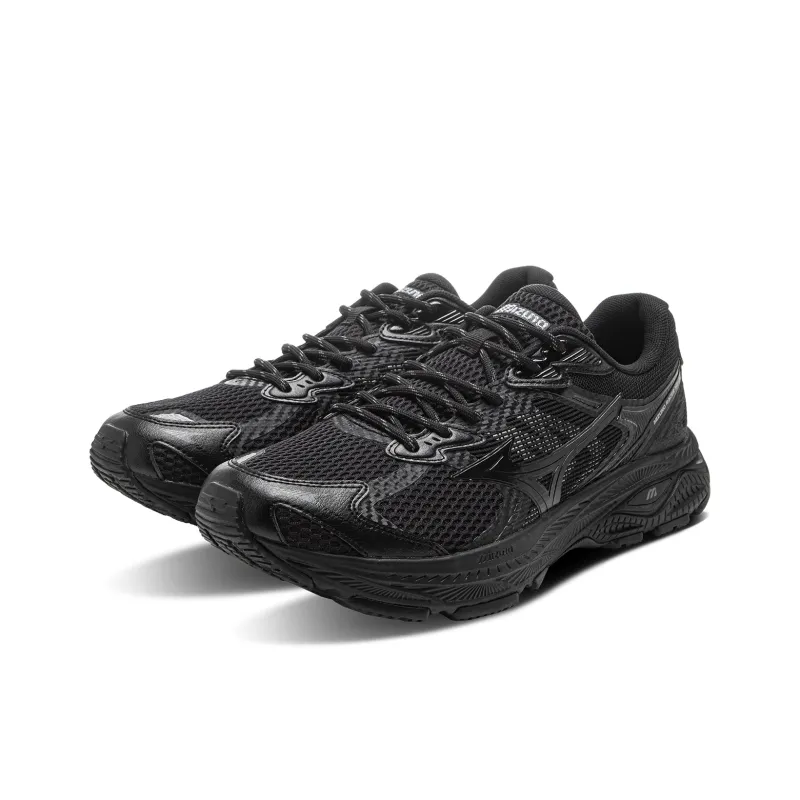 Mizuno RACER V2 Cushioning, Lightweight, Breathable, Slip Resistant Low Top Running Shoes Unisex Black-2