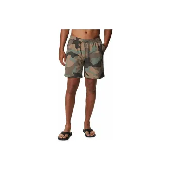 Columbia Casual Shorts Men's Camouflage Yellow