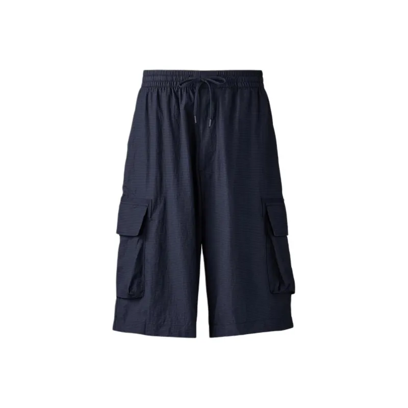 UNIQLO C Collection Cargo Shorts Men Indigo-0