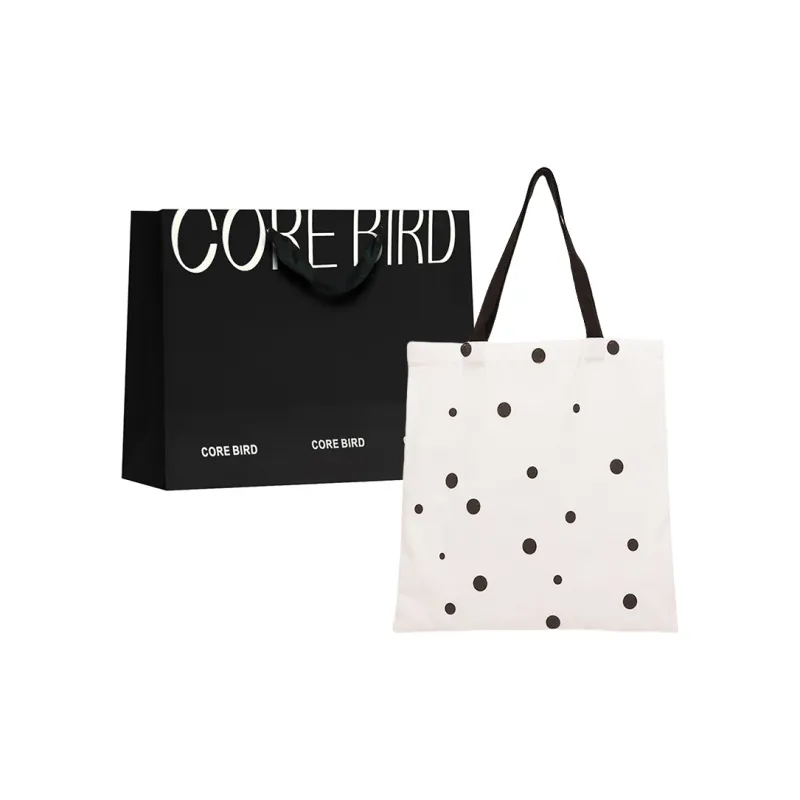 CORE BIRD Canvas Canvas Bag Shoulder Bags Unisex Polka Dot Style/Cloud Style-5