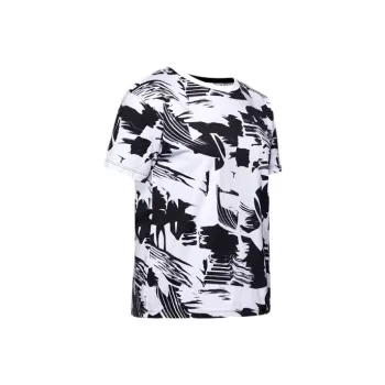 Under Armour T Shirt Women's Black And White Print