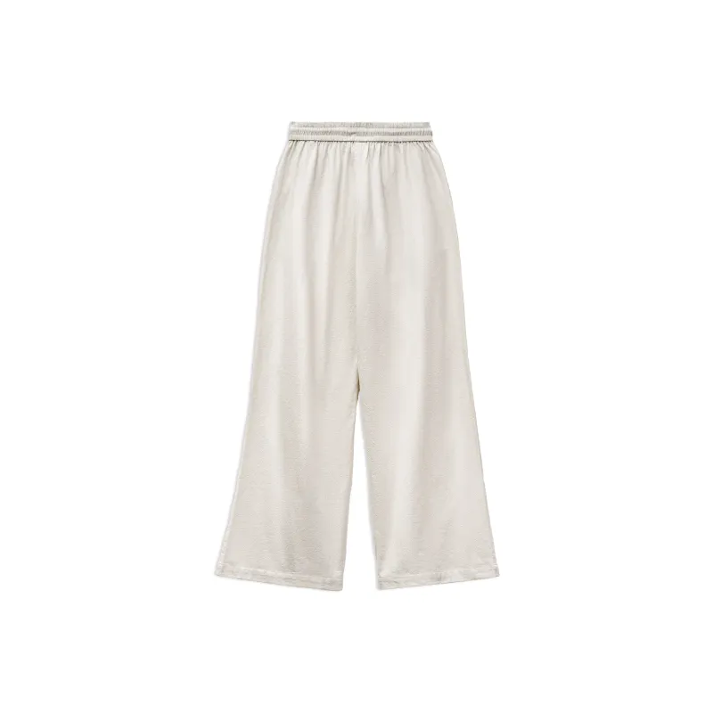 MADEN Casual Pants Women's Diamond Heather White-1