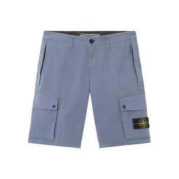 STONE ISLAND Cargo Shorts Men's Avio Blue
