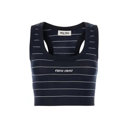MIU MIU Tank Tops Women's Blue
