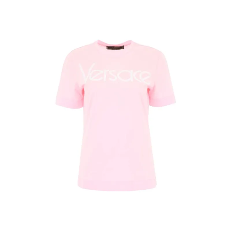 VERSACE Regular T Shirt Women's Pink-0
