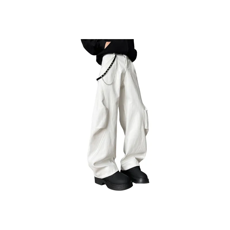 NOAHGIGI Casual Pants Unisex White-7