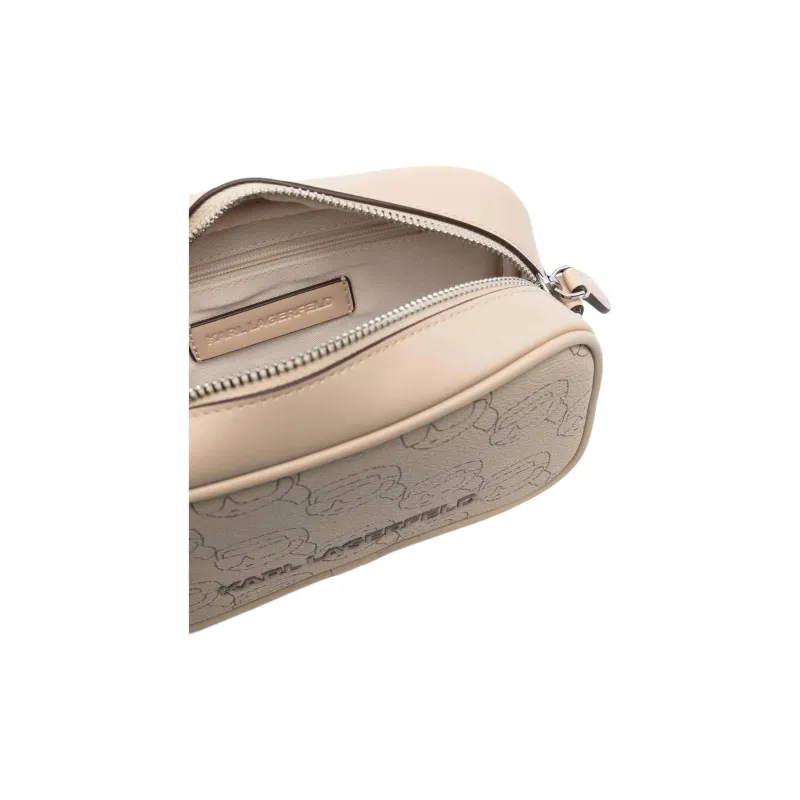 KARL LAGERFELD Polyurethane Shoulder Bag Women's Beige-3