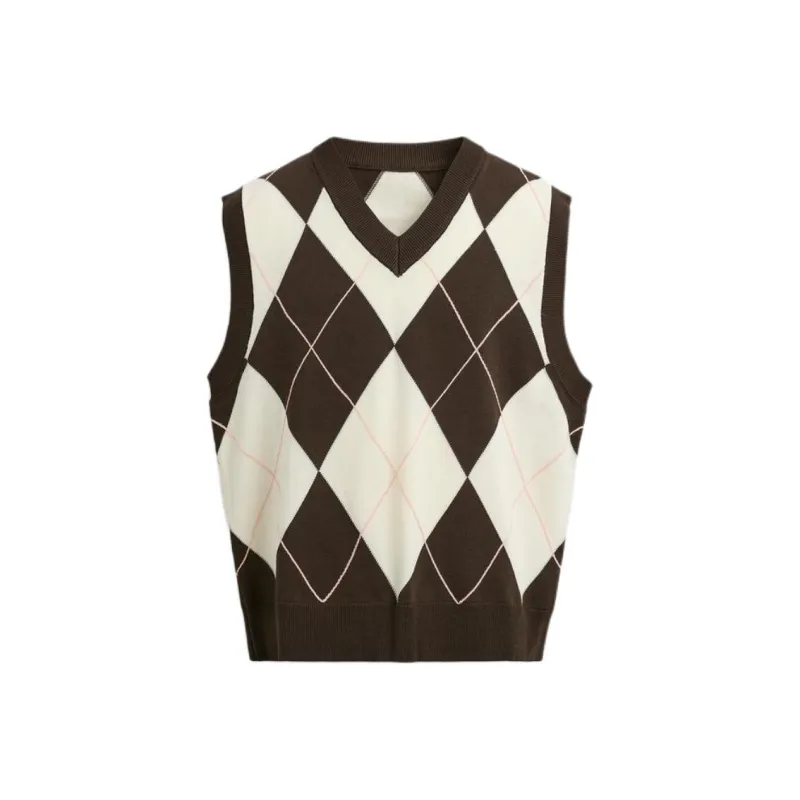 ZARA Tank Tops Men Brown-0
