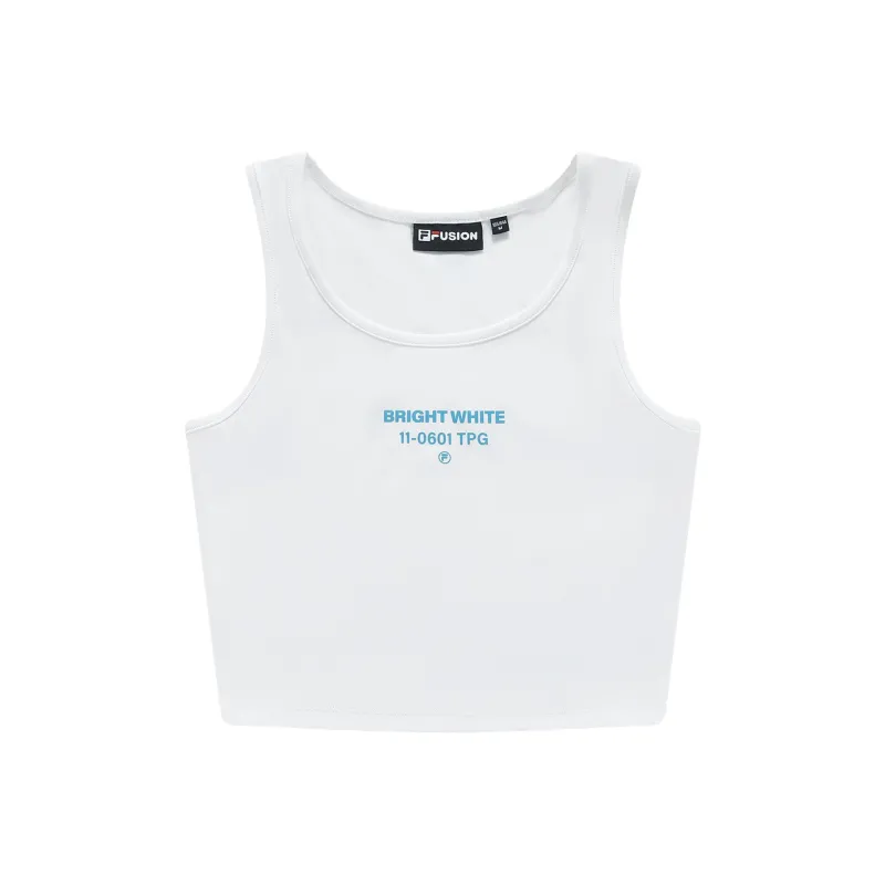 FILA FUSION Tank Tops Women's White-0