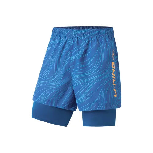 LiNing Swimming Series Beach Shorts Men's Dark Sapphire