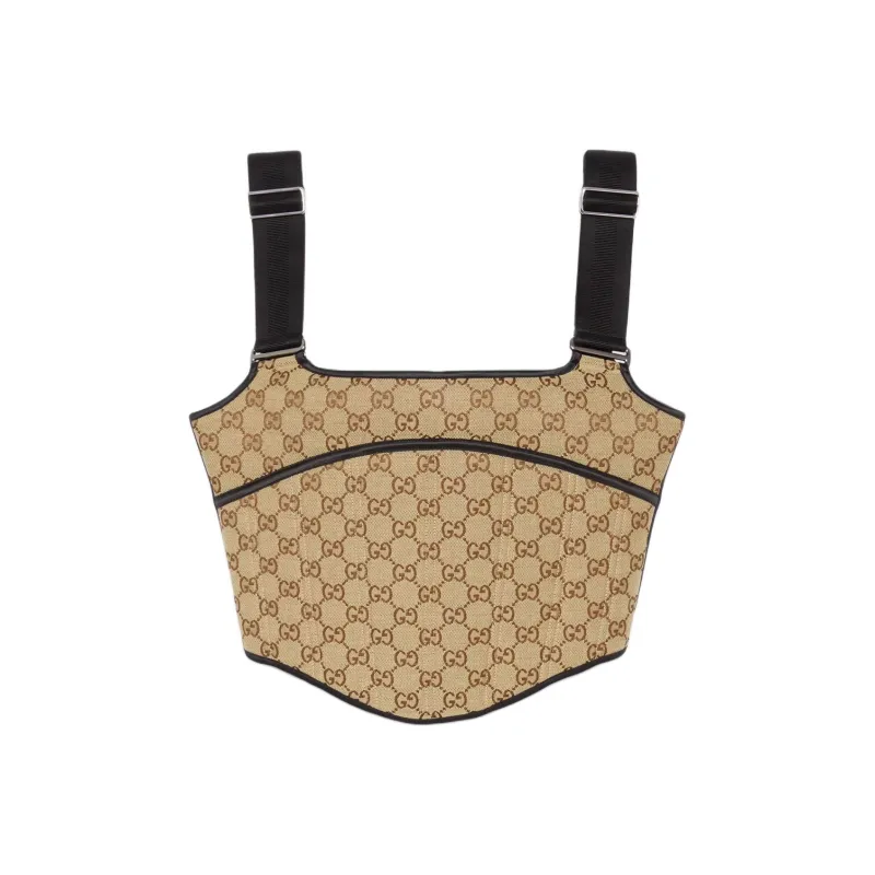 GUCCI Gg Canvas Top Beige/Ebony-0