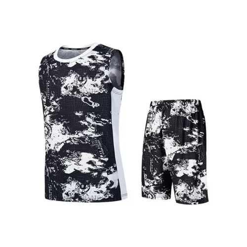 QIAODAN Casual Sportswear Men's Black Jordan White Printed Jordan White