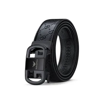 WilliamPOLO Cow Leather Belts Men's 3.5cm Width