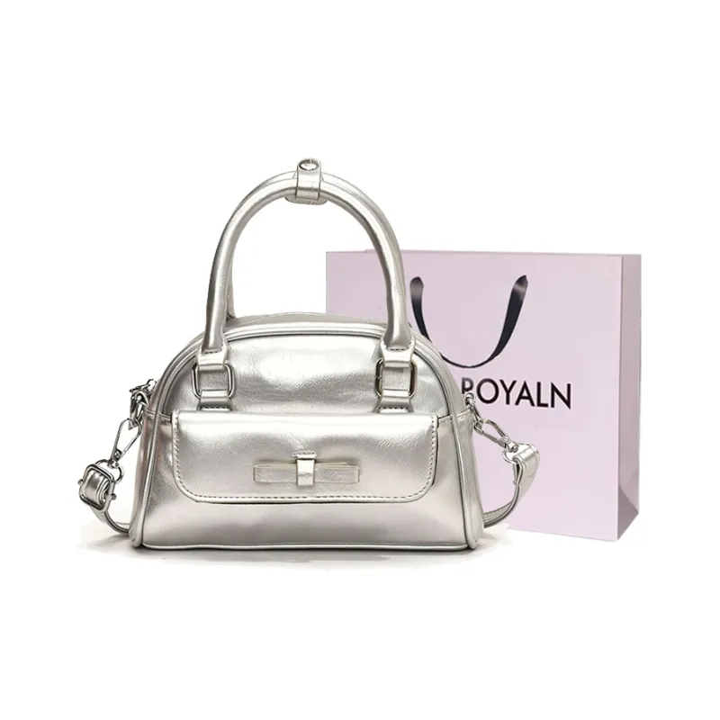 LOUIS ROYALN PU Shoulder Bag Small Size Unisex White/Silver/Black/Red/Yellow-4