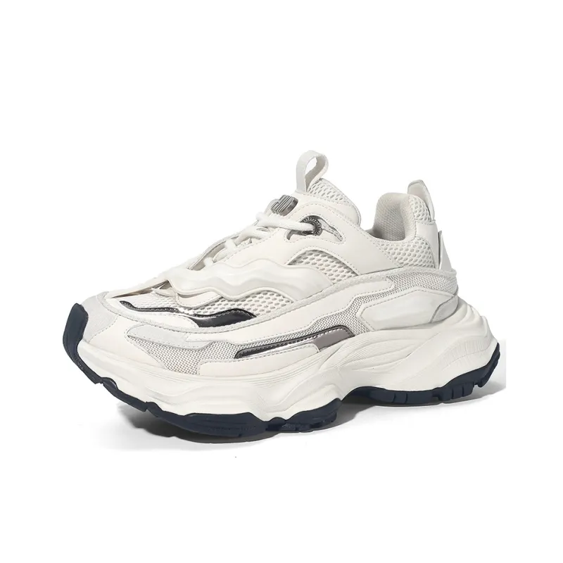 Ruomini Slip Resistant Height Increasing Low Top Chunky Sneakers Men's-5