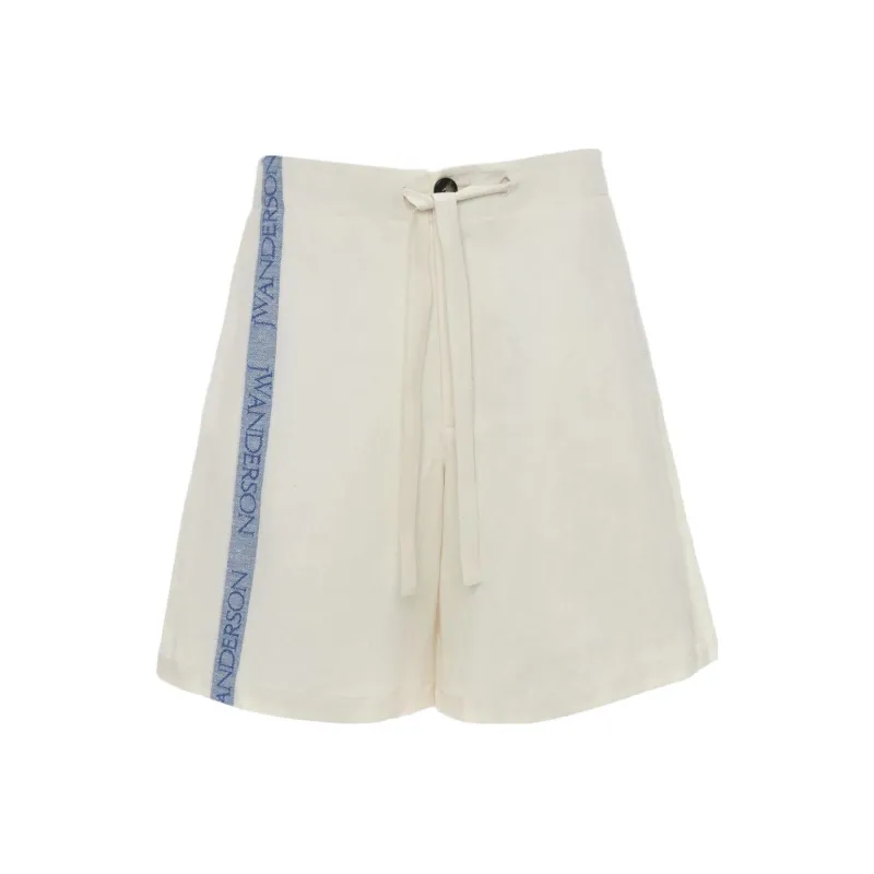 JW Anderson High Waist Wide Leg Shorts-0