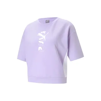 PUMA Crop Tops Women's Light Lavender