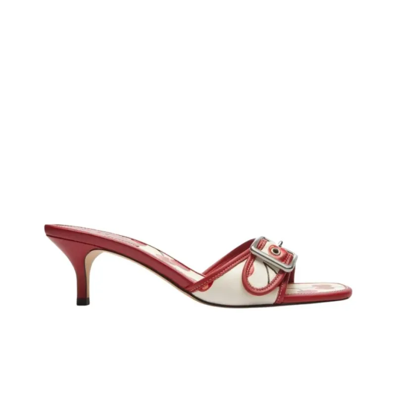 COACH Margot Slide Slippers 5.7cm Women's Red-1