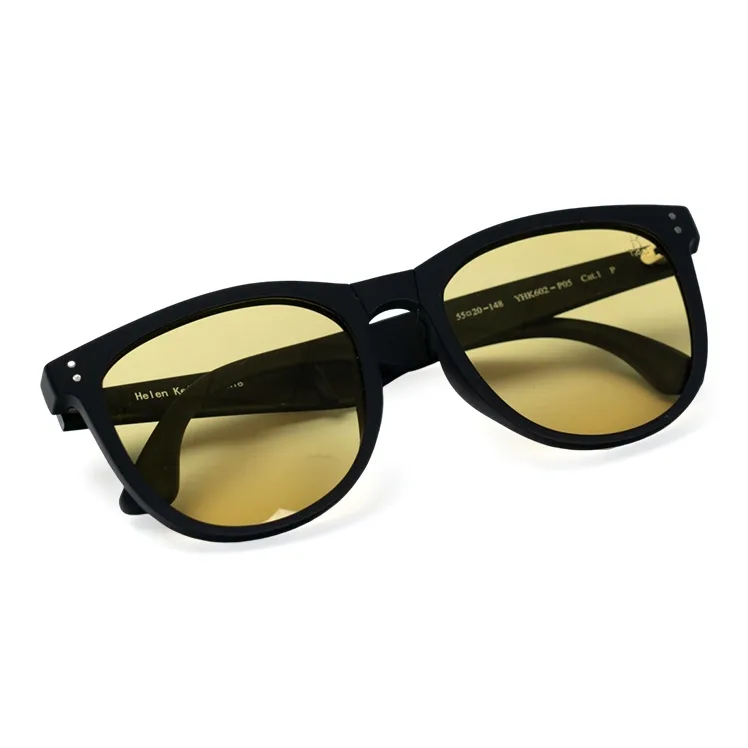 HELEN KELLER TR/Memory Plastic Round Sunglasses Unisex-8