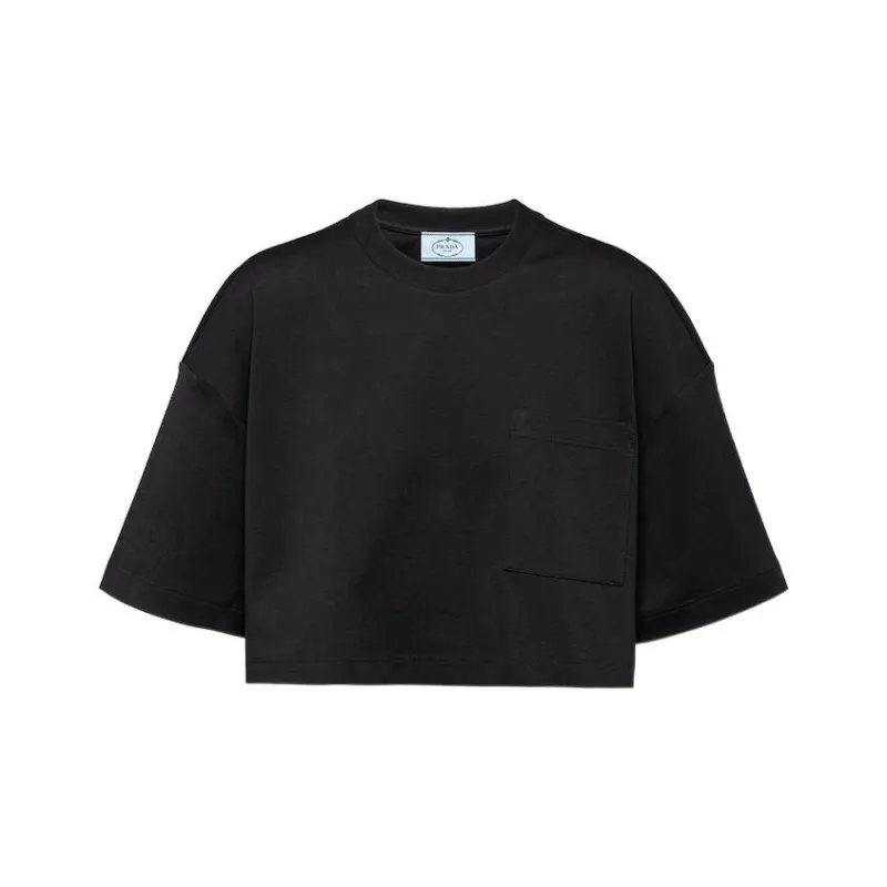 PRADA Crop Tops Women's Black-0