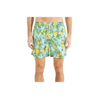 GUESS Fruit Woven Swim Trunks Swimming Shorts Men's Green
