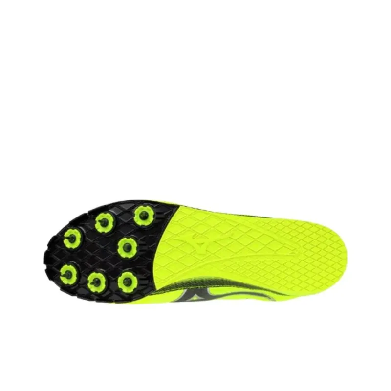 Mizuno X First 3 Cushioning Abrasion Resistant Functionality Fluorescent Yellow Track And Field Shoes Unisex Low Top-2