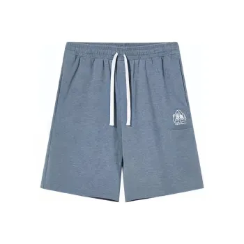QIAODAN Casual Shorts Men's Coastal Blue Floral Yarn