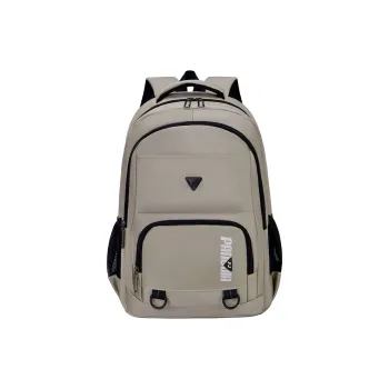 MOK Oxford Backpack Unisex Light Gray/Black/Ginger Yellow/Green