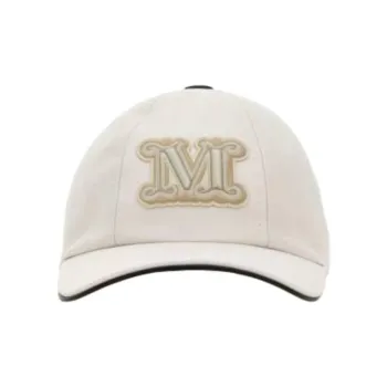 MaxMara Cotton Baseball Caps Unisex White