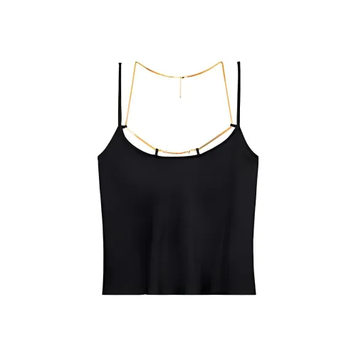 Alexander Wang Logo Plaque Chain Detailed Top