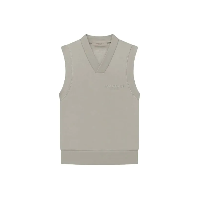 Fear Of God Essentials V Neck Vest 'Smoke'-0