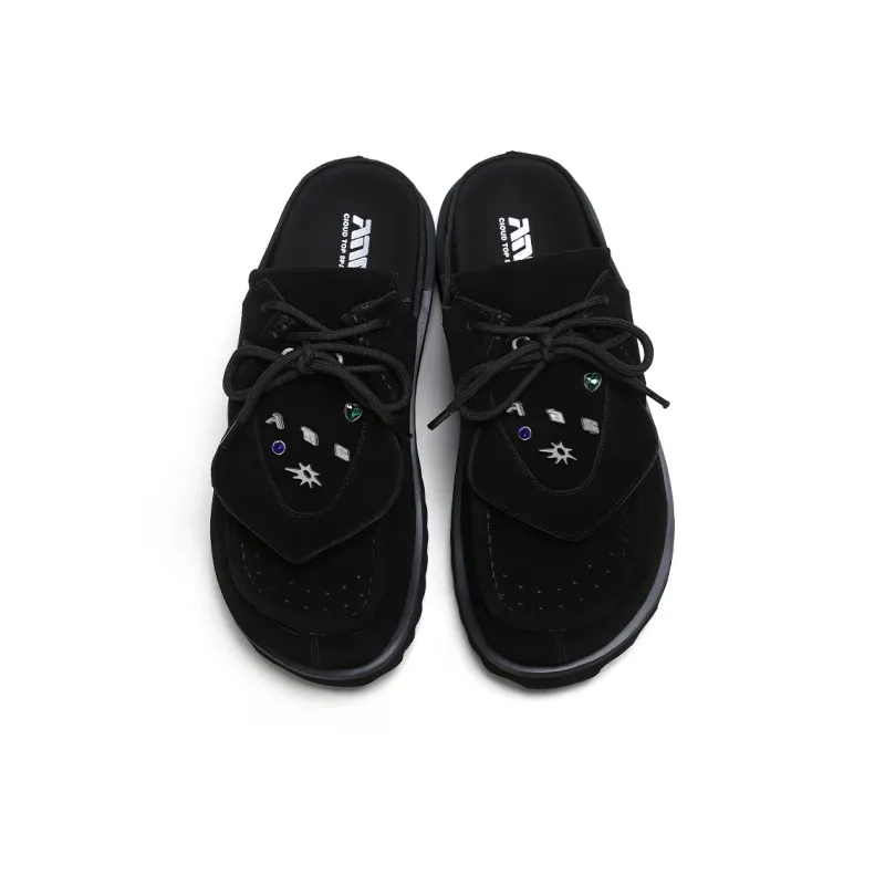 ADCDAVINCI Sun Collection Abrasion Resistant Slip Resistant Closed Toe Slippers Unisex Black-4
