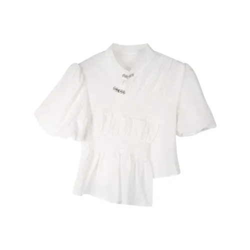 VINI Crop Tops Women's White