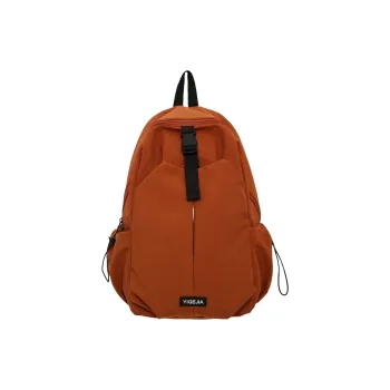URBAN FOREST Nylon Backpack Unisex Orange/Army Green/Ecru/Black/Dark Blue