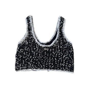 CHANEL Tank Tops Women's Black