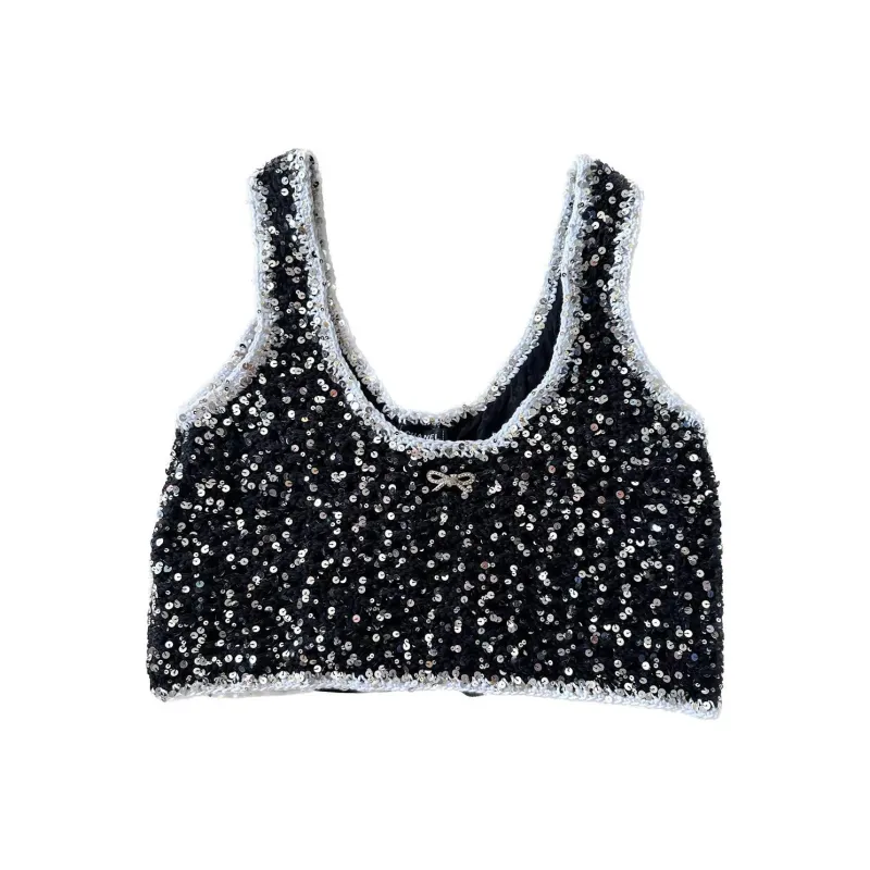CHANEL Tank Tops Women's Black-0