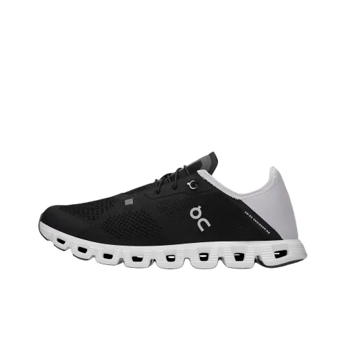 On Cloud 5 Coast Anti Slip Wear Resistant Low Top Running Shoes Women's Black