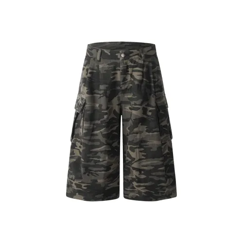 COMXZ Denim Shorts Unisex Camouflage