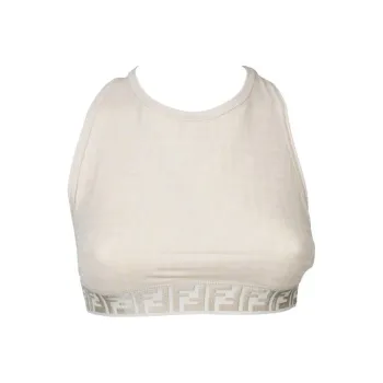 FENDI FW22 Tank Tops Women's Beige