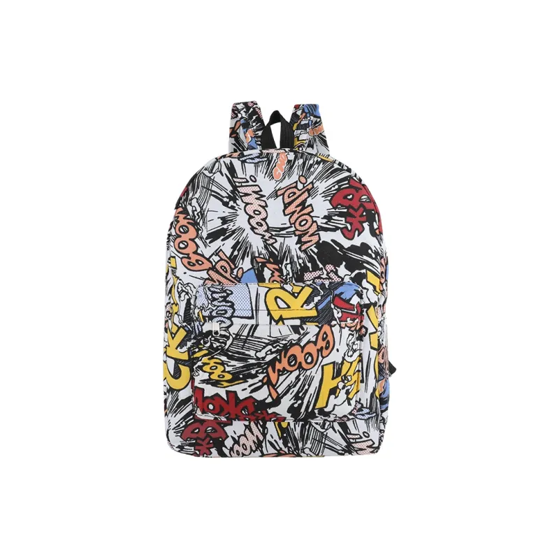 SUN EARTH &U Canvas Backpack Unisex Black-0