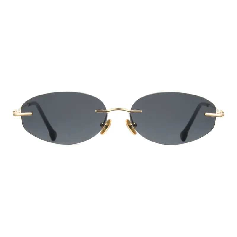 CYXUS Metal Oval Sunglasses Unisex-6