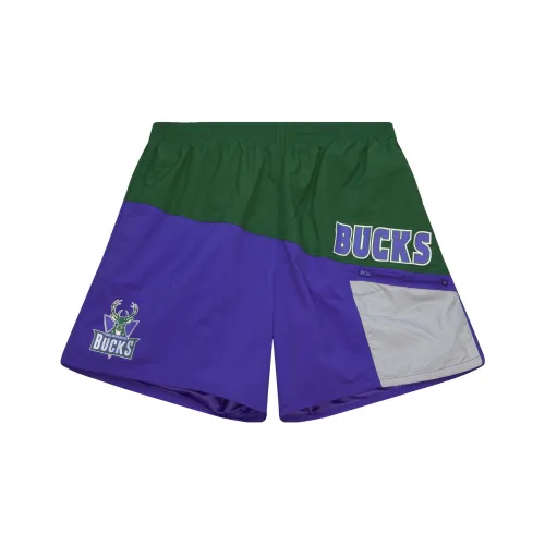 Mitchell Ness Casual Shorts Men Purple