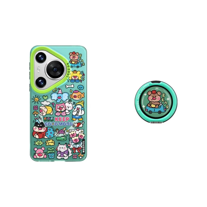Marsfield Acrylic Material Magnetic Case Happy Graffiti Phone Cases Compatibility Huawei P70/60/50/40PRO-7