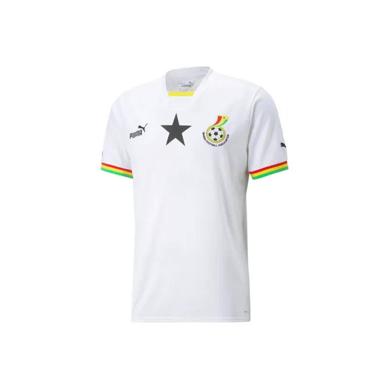 PUMA Ghana Home 22/23 Replica Jersey Soccer Jerseys Men's White-0