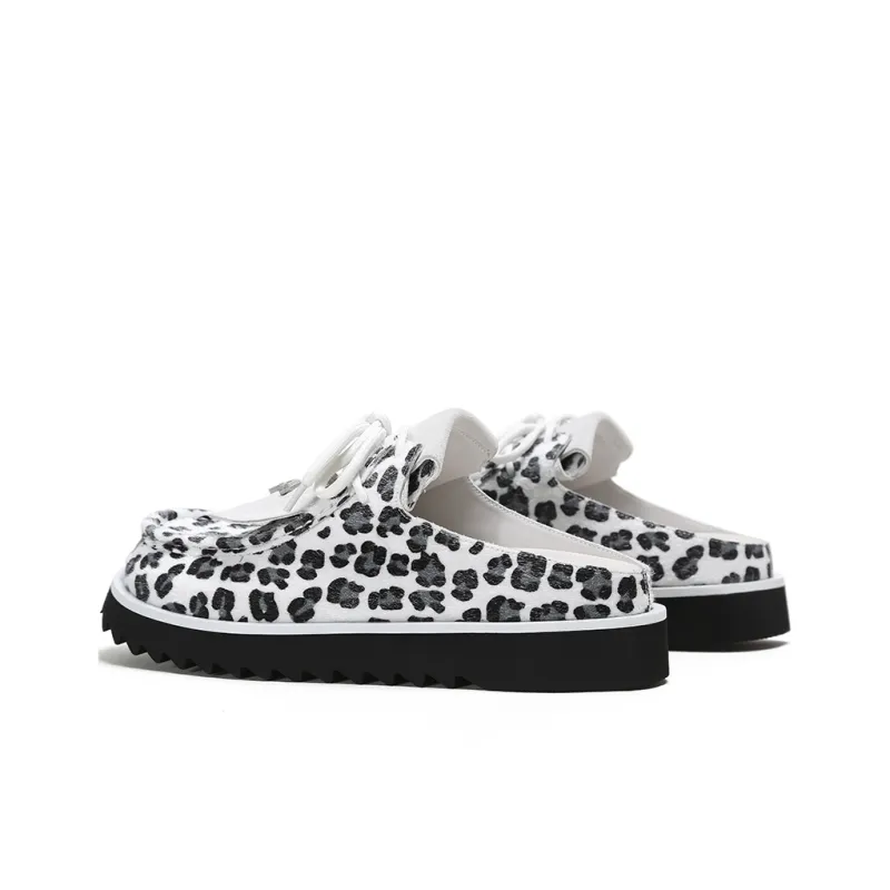 ADCDAVINCI Sun Collection Abrasion Resistant Slip Resistant Closed Toe Slippers Unisex Leopard Print-3