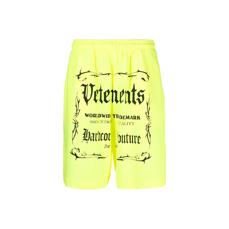 Vetements Black Label Logo Shorts-0