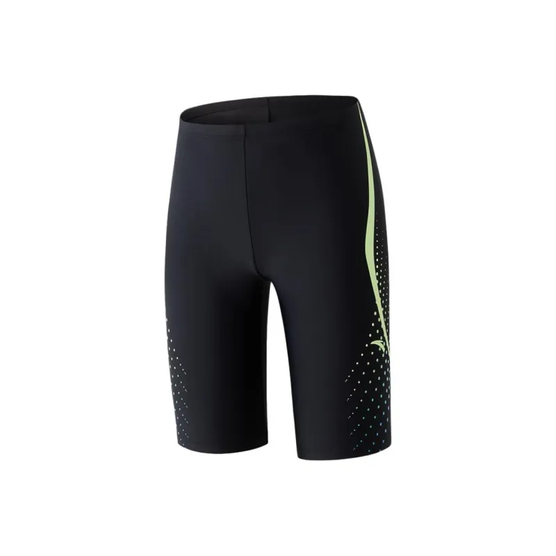 Anta Swimming Shorts Men's Black/Bright Green-0