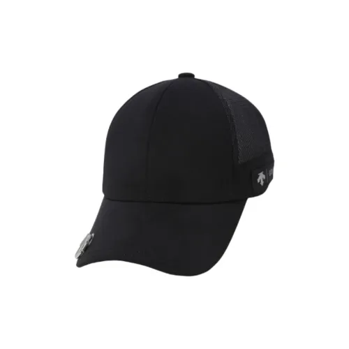 DESCENTE Polyester, Polyurethane, Nylon Baseball Caps Men's Black