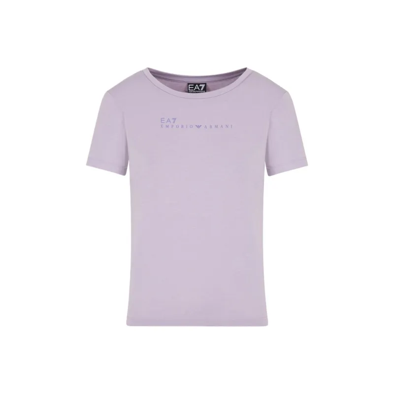 EMPORIO ARMANI EA7 SS25 Regular T Shirt Women's Lavender Gray-0